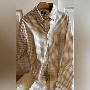 Dockers Men's Plaid Button-Down Shirt Large